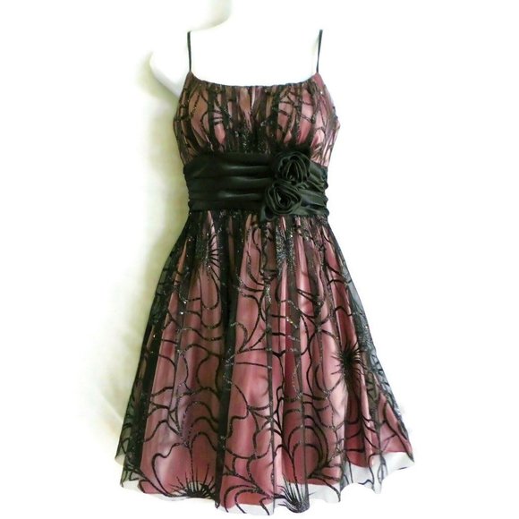 Windsor Dresses & Skirts - Windsor Dress Formal Tulle Blk Pink Grecian USA